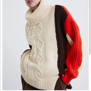 Women Zara Cable Knit Sweater on Poshmark